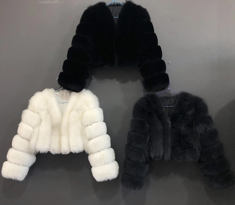 High Quality Fur Coat Women 100% Real Fox Fur Jacket Women's Fall/Winter Luxury Short Natural Fox Fur Coat Leather Jacket