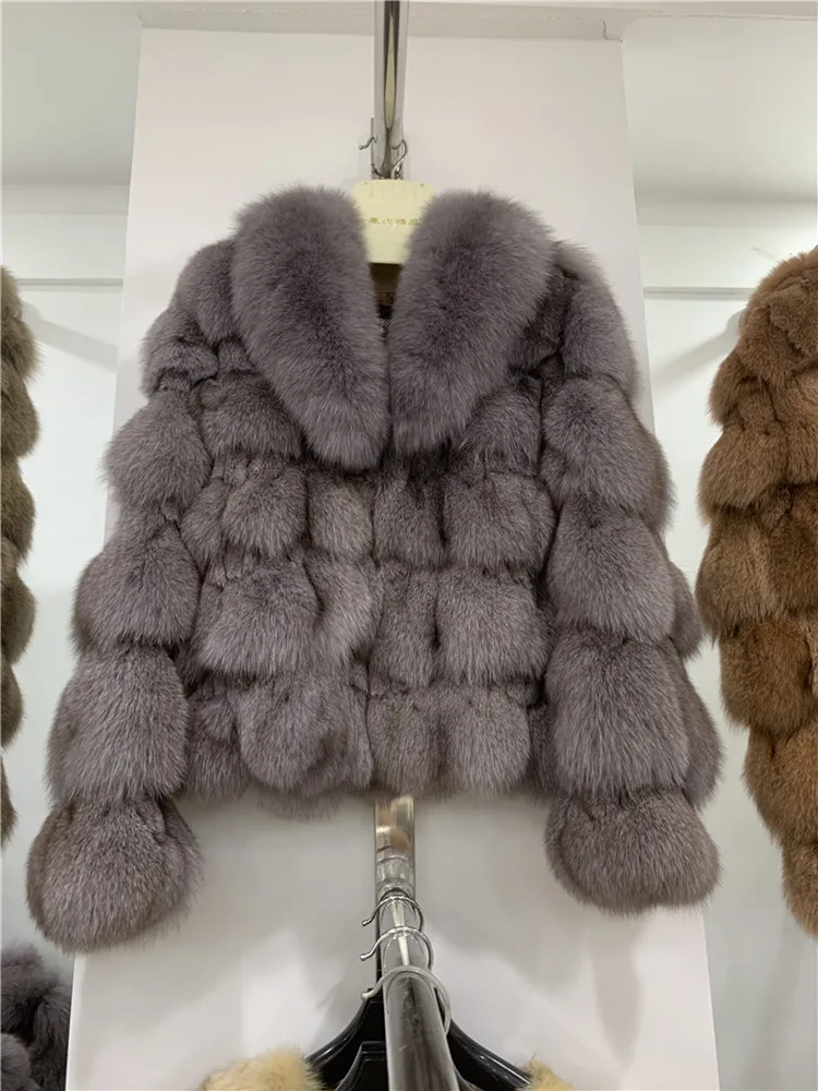 Winter Jacket Women Clothing Real Fox Fur Short Fashion Natural Fur Coats And Jackets Women Thick Warm Outerwear