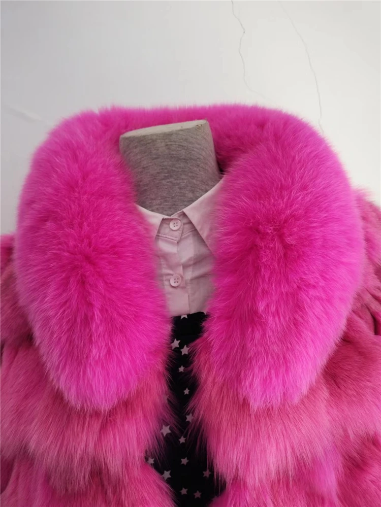 Winter Jacket Women Clothing Real Fox Fur Short Fashion Natural Fur Coats And Jackets Women Thick Warm Outerwear