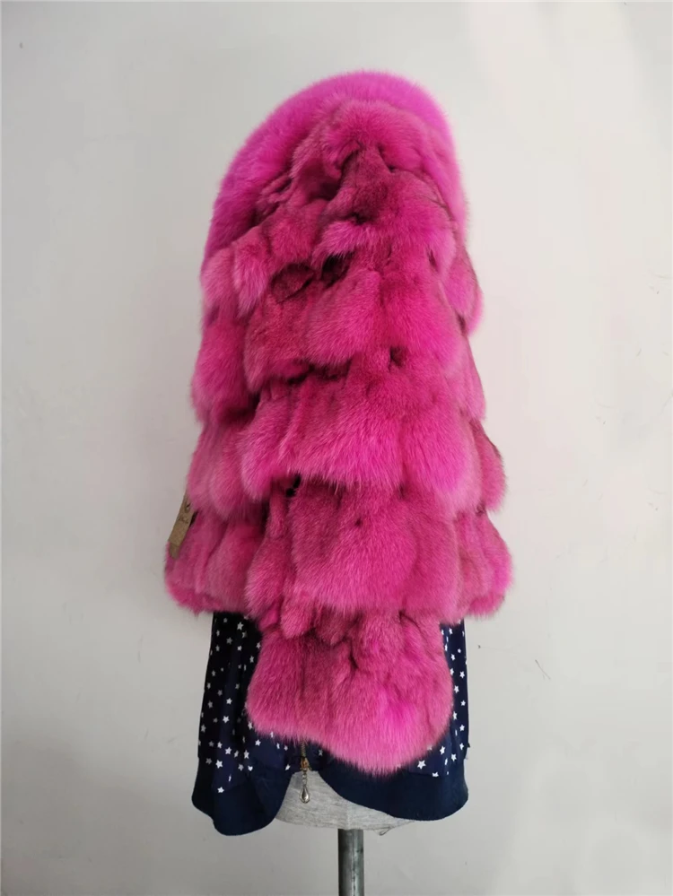 Winter Jacket Women Clothing Real Fox Fur Short Fashion Natural Fur Coats And Jackets Women Thick Warm Outerwear