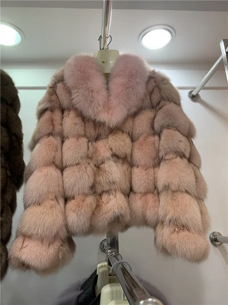 Winter Jacket Women Clothing Real Fox Fur Short Fashion Natural Fur Coats And Jackets Women Thick Warm Outerwear