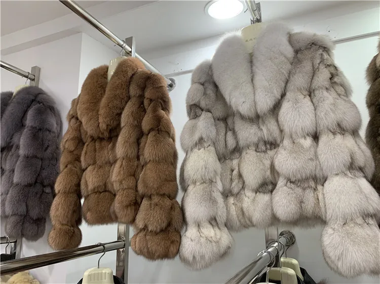 Winter Jacket Women Clothing Real Fox Fur Short Fashion Natural Fur Coats And Jackets Women Thick Warm Outerwear