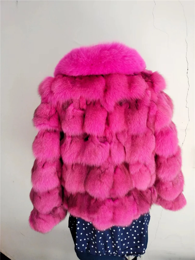 Winter Jacket Women Clothing Real Fox Fur Short Fashion Natural Fur Coats And Jackets Women Thick Warm Outerwear