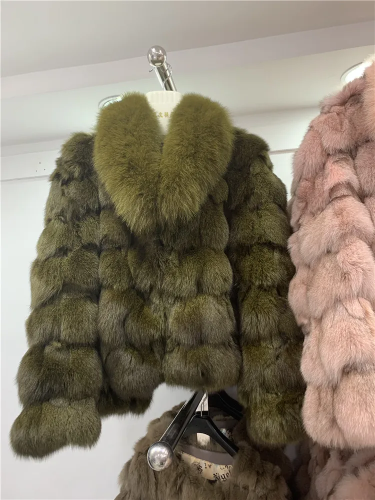 Winter Jacket Women Clothing Real Fox Fur Short Fashion Natural Fur Coats And Jackets Women Thick Warm Outerwear