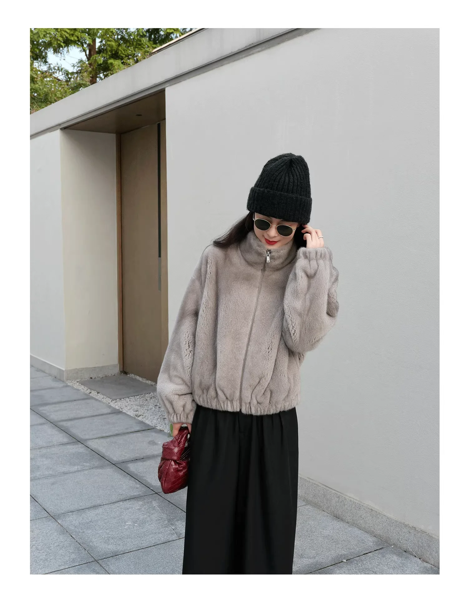 HDHOHR 2026 New Natural Mink Fur Coats For Women Real Mink Fur Coats OutwearPark With Fur High Quality Female Warm Winter Jacket