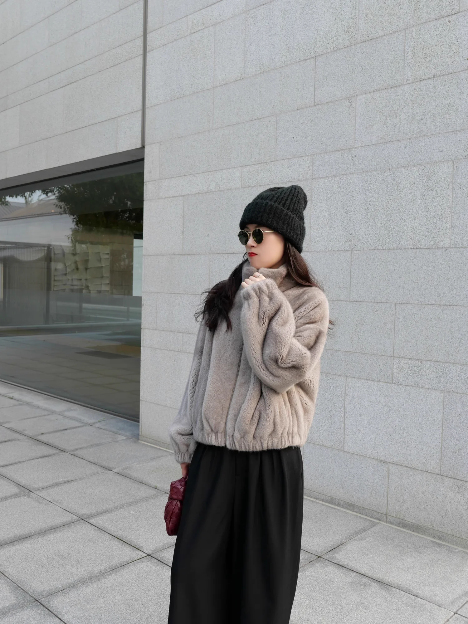 HDHOHR 2026 New Natural Mink Fur Coats For Women Real Mink Fur Coats OutwearPark With Fur High Quality Female Warm Winter Jacket