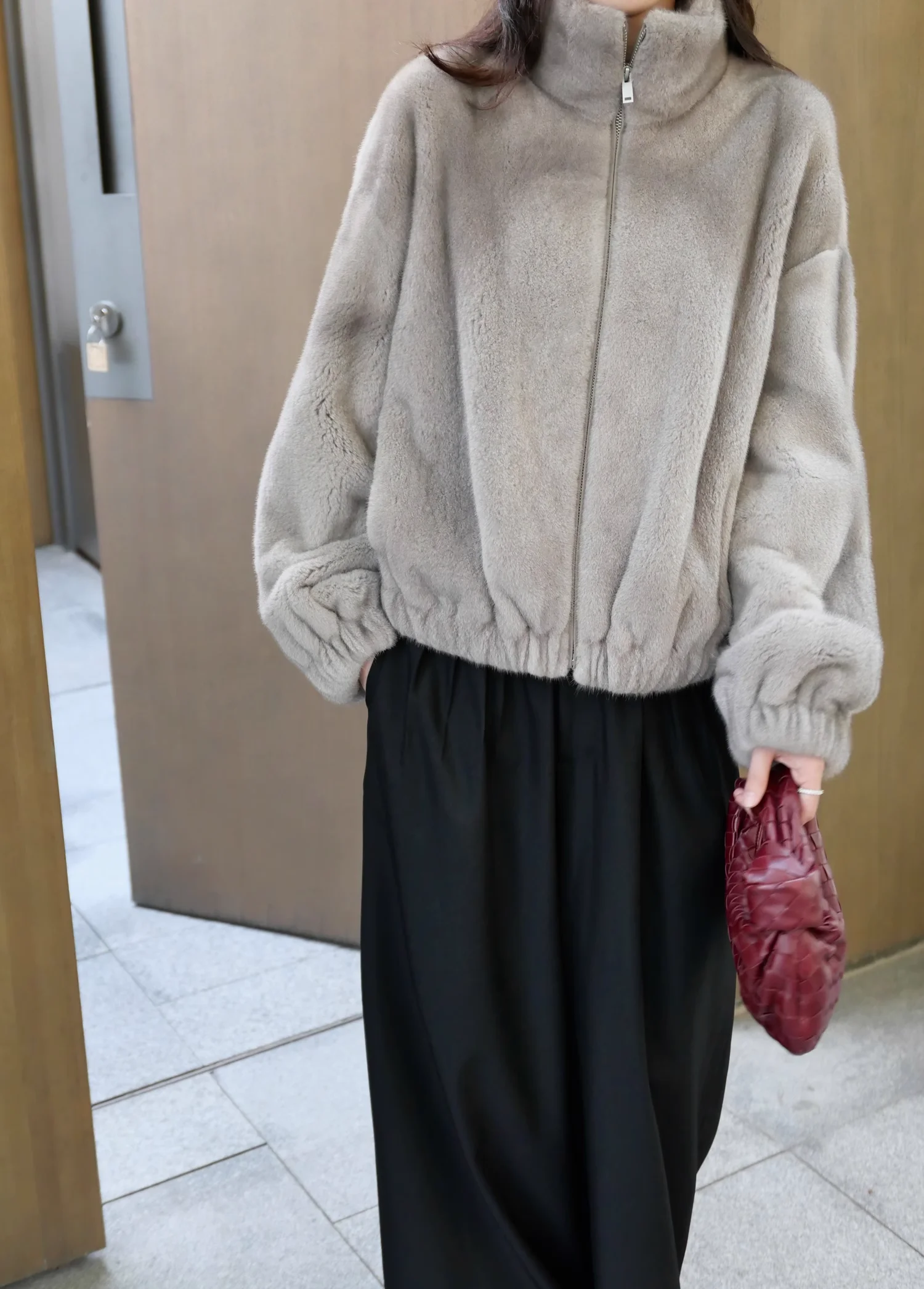 HDHOHR 2026 New Natural Mink Fur Coats For Women Real Mink Fur Coats OutwearPark With Fur High Quality Female Warm Winter Jacket