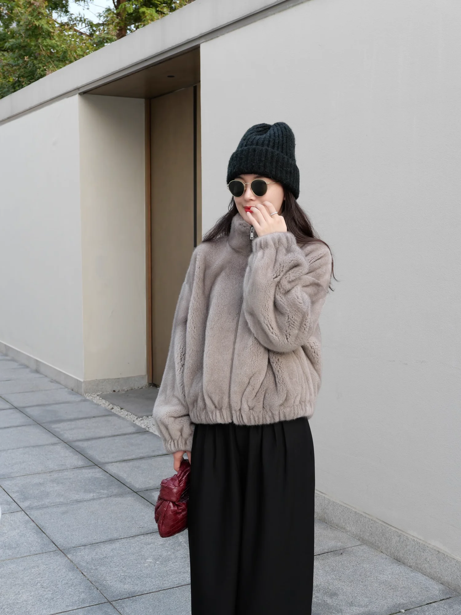 HDHOHR 2026 New Natural Mink Fur Coats For Women Real Mink Fur Coats OutwearPark With Fur High Quality Female Warm Winter Jacket