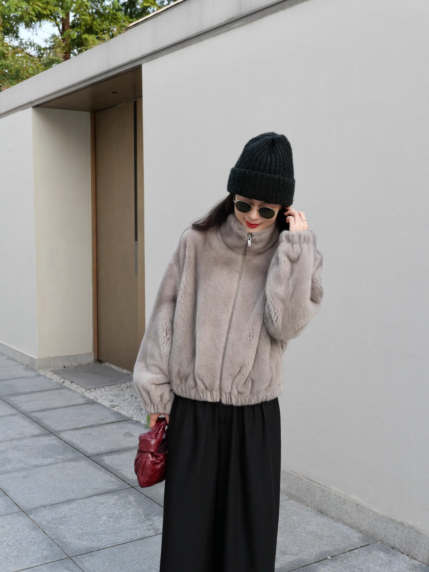 HDHOHR 2026 New Natural Mink Fur Coats For Women Real Mink Fur Coats OutwearPark With Fur High Quality Female Warm Winter Jacket