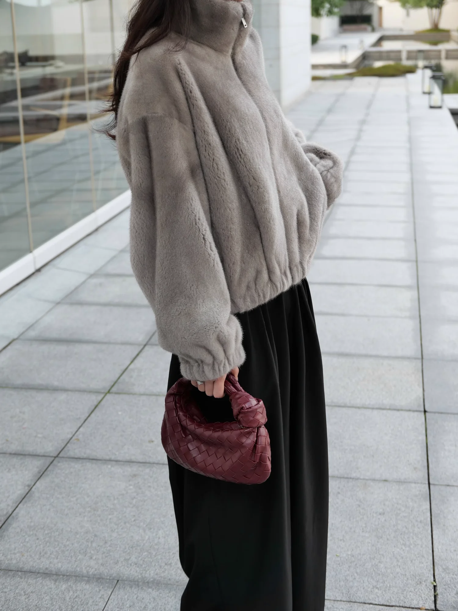 HDHOHR 2026 New Natural Mink Fur Coats For Women Real Mink Fur Coats OutwearPark With Fur High Quality Female Warm Winter Jacket