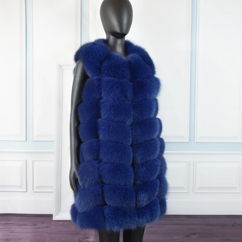 Natural Real Fox Fur Vest Natural Fur Coat For Jacket Female Coats Vest Waistcoat Long Fur Coats Real Fur Coat Fox Vest Jacket
