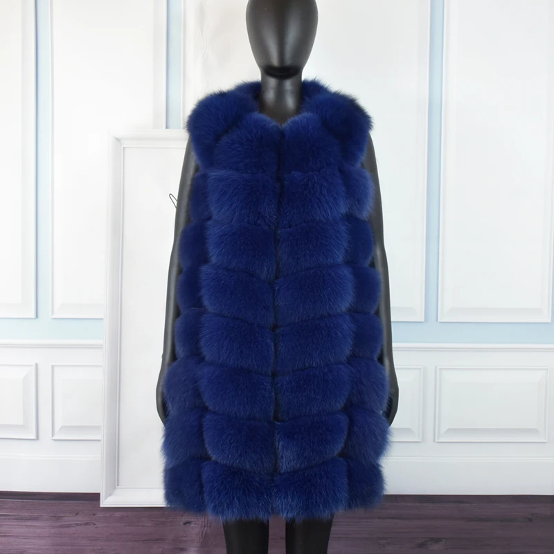 Natural Real Fox Fur Vest Natural Fur Coat For Jacket Female Coats Vest Waistcoat Long Fur Coats Real Fur Coat Fox Vest Jacket