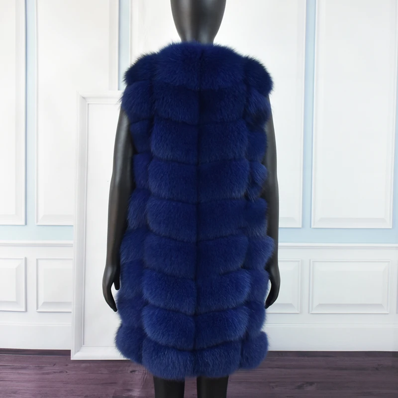 Natural Real Fox Fur Vest Natural Fur Coat For Jacket Female Coats Vest Waistcoat Long Fur Coats Real Fur Coat Fox Vest Jacket
