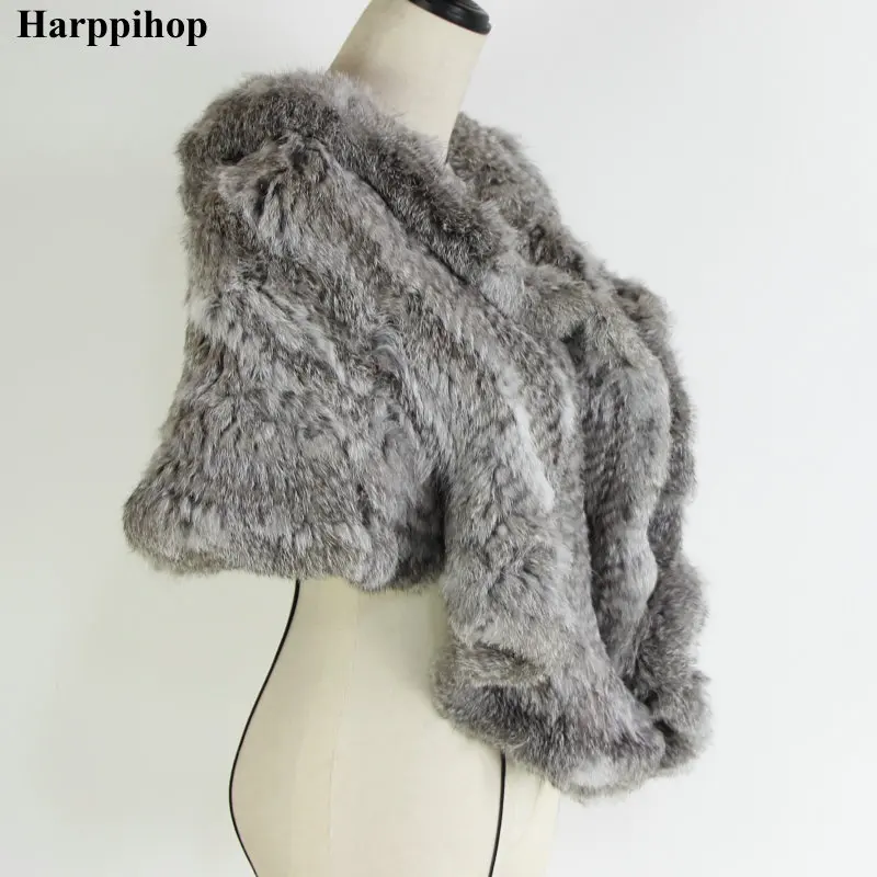 2023 Genuine Rabbit Fur Poncho,Knitted Rabbit Fur Pashmina,Genuine Rabbit Fur Shawl women's coats/Hot Sale/OEM/Wholesale/Retail