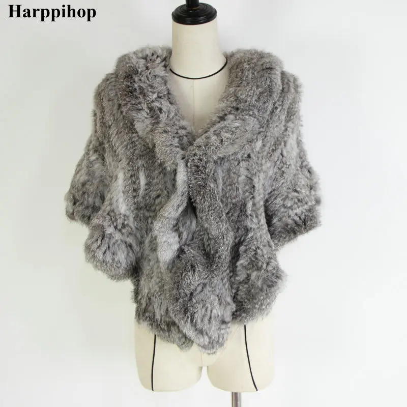 2023 Genuine Rabbit Fur Poncho,Knitted Rabbit Fur Pashmina,Genuine Rabbit Fur Shawl women's coats/Hot Sale/OEM/Wholesale/Retail