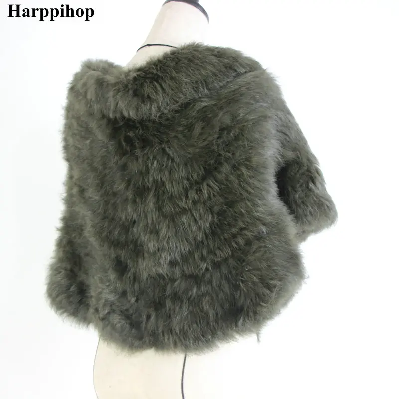 2023 Genuine Rabbit Fur Poncho,Knitted Rabbit Fur Pashmina,Genuine Rabbit Fur Shawl women's coats/Hot Sale/OEM/Wholesale/Retail