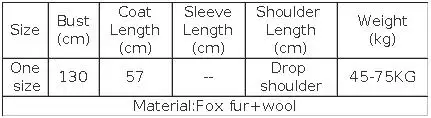 Fashion Winter Lady Real Natural Fox Fur Collar Jacket Wool Cloak Cashmere Warm Coat Detachable Collar Luxury Thick Female Coat