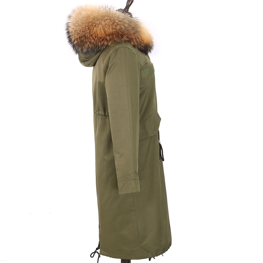 2026 New Winter Jacket Women X-Long Parka Waterproof Big Natural Raccoon Fur Collar Hood Real Fur Coat Thick Warm Real Fox Fur