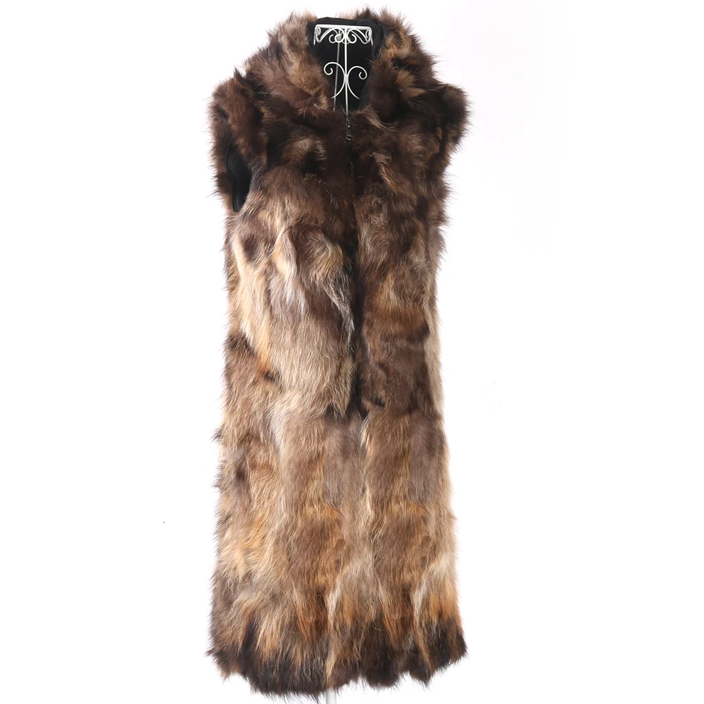 2026 New Winter Jacket Women X-Long Parka Waterproof Big Natural Raccoon Fur Collar Hood Real Fur Coat Thick Warm Real Fox Fur