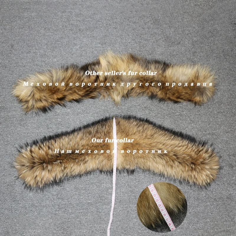 Real Fur Coat Winter Jacket Women Long Parka Waterproof Big Natural Raccoon Fur Collar Hood Thick Warm Real Fox Fur Liner coat
