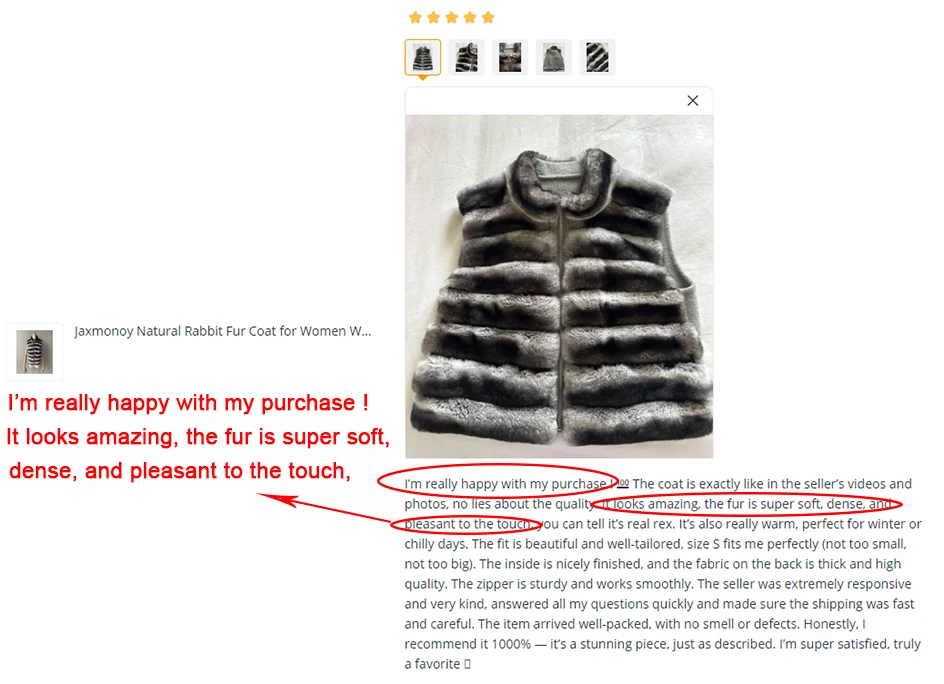 Jaxmonoy Natural Rabbit Fur Coat for Women Winter Real Rex Rabbit Fur Vest Ladies Fashion Patchwork Wool Blend Waistcoat Fall