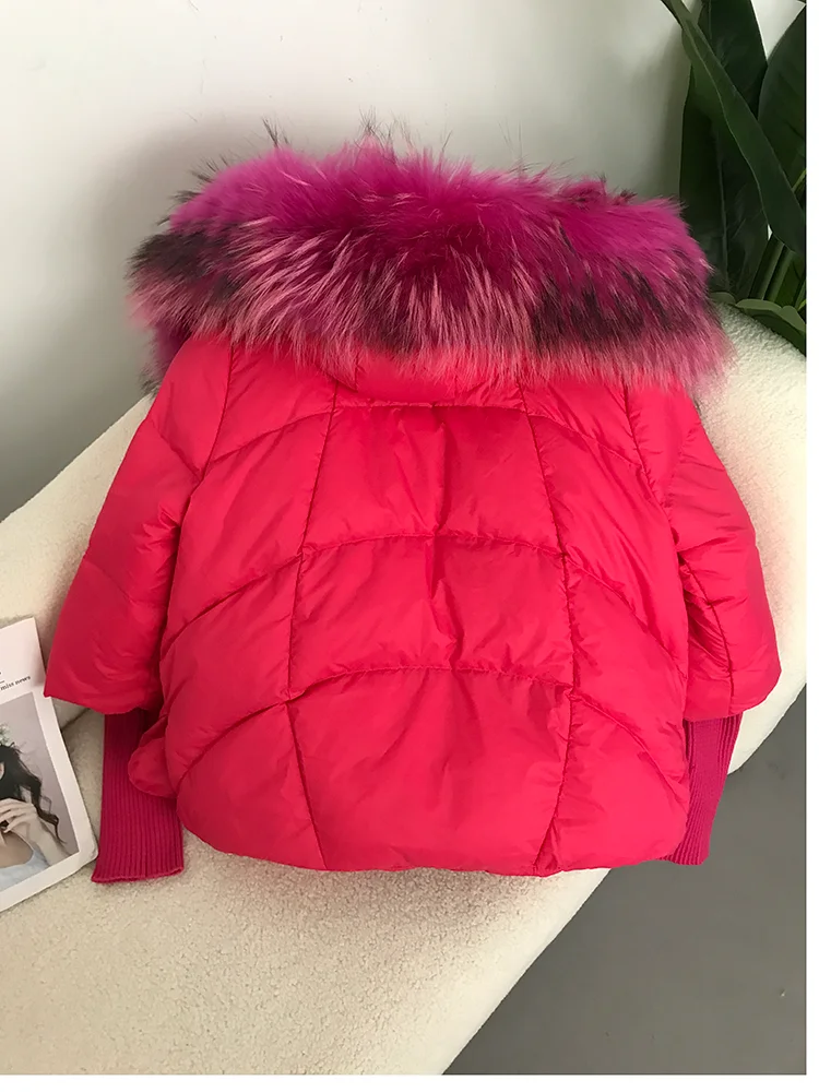 OFTBUY 2023 Winter Jacket Women Real Fox Fur Collar Hooded Natural Thick Warm Loose Oversize Duck Down Coat Streetwear Outerwear