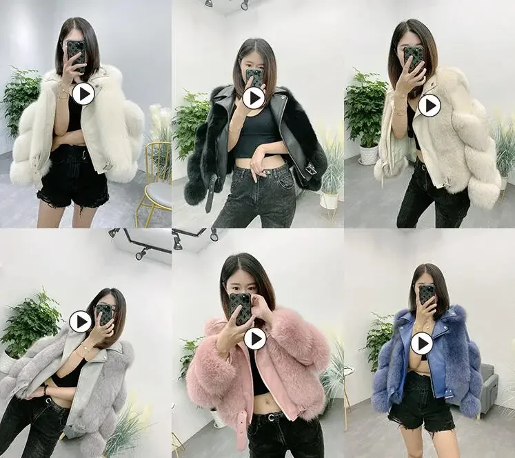 Real Fox Fur Coats With Genuine Sheepskin Leather Wholeskin Natural Fox Fur Jacket Outwear Luxury Women 2024 Winter New