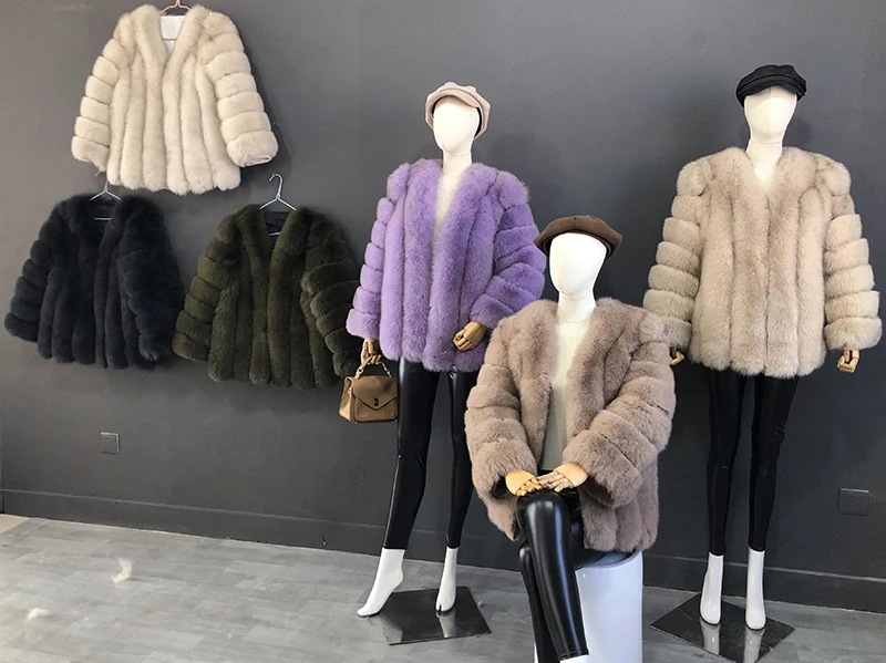 Autumn And Winter Mid Length Natural Fox Fur Coat Women Fashionable Fur Jacket The Most Popular Real Fur Coat Female Clothing