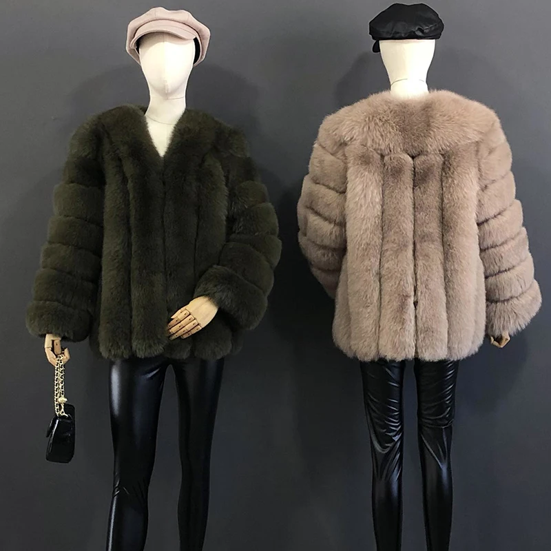 Autumn And Winter Mid Length Natural Fox Fur Coat Women Fashionable Fur Jacket The Most Popular Real Fur Coat Female Clothing