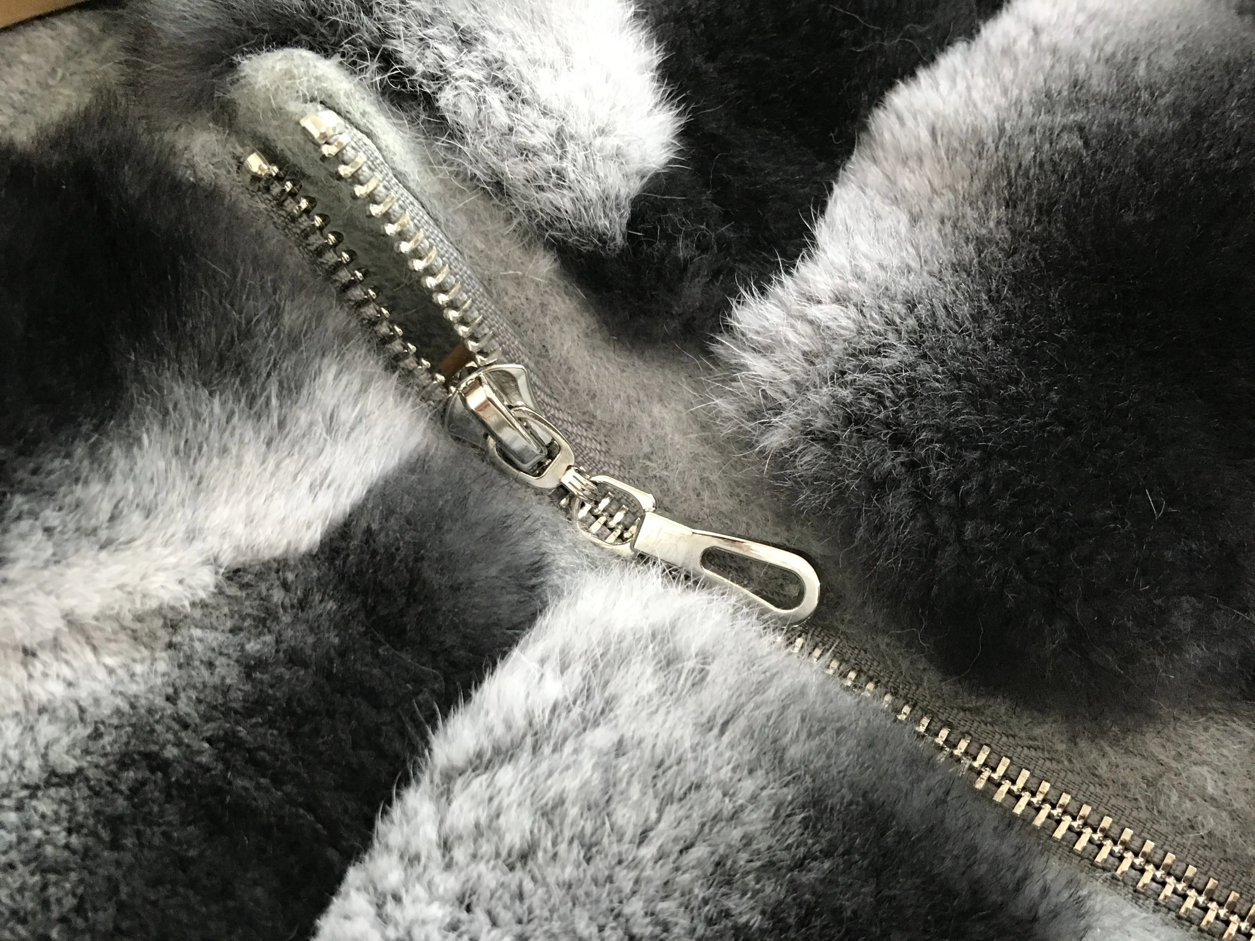 Women's Real Rex Rabbit Fur Vest | Chinchilla Color Winter Warm Fluffy Gilet | Limited Stock