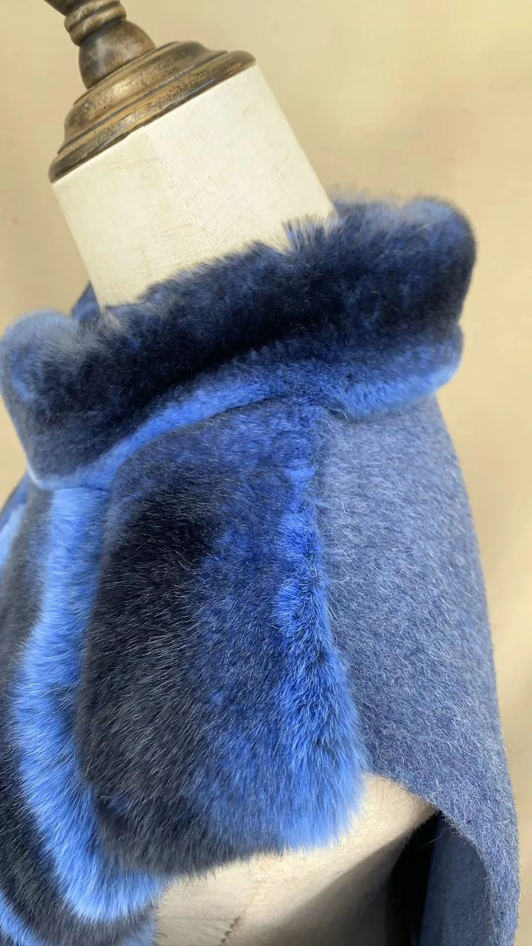 Women's Real Rex Rabbit Fur Vest | Chinchilla Color Winter Warm Fluffy Gilet | Limited Stock