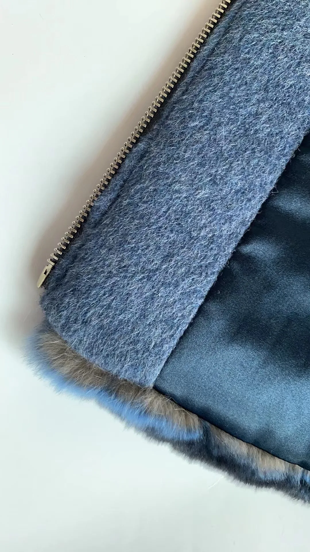 Women's Real Rex Rabbit Fur Vest | Chinchilla Color Winter Warm Fluffy Gilet | Limited Stock