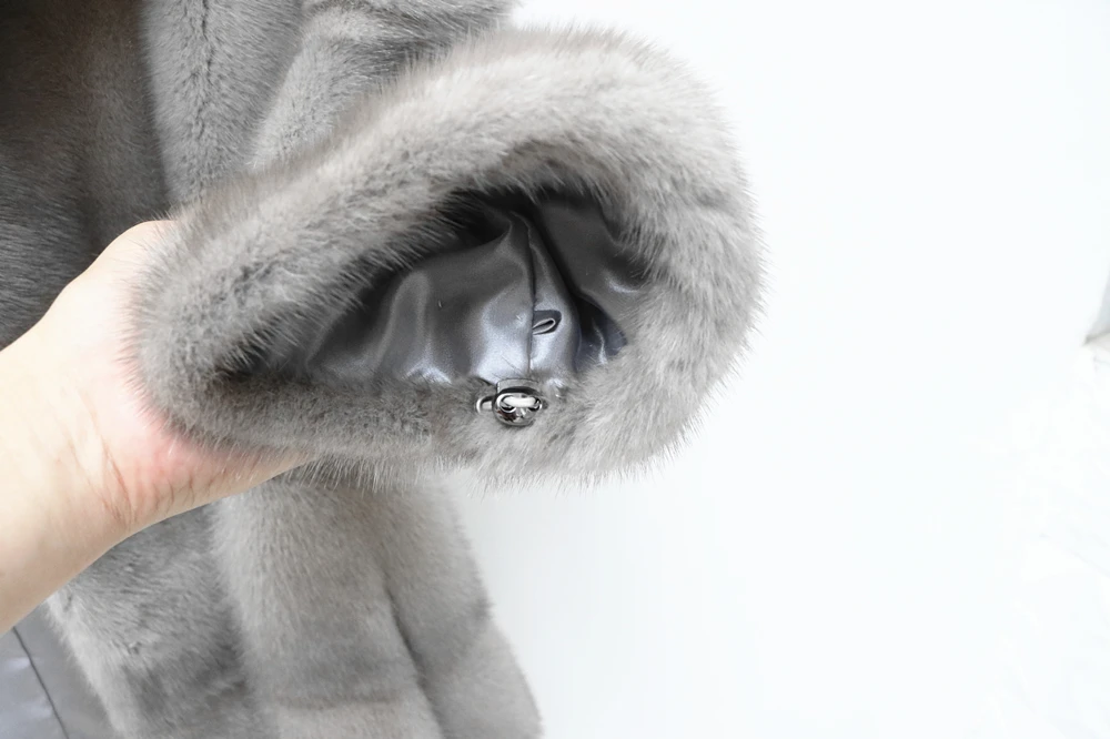 Fancy Rani Luxury Real Mink Fur Coat Natural Mink Clothing Short Style Winter Fashion For Women 2023 Plus Size Customizable