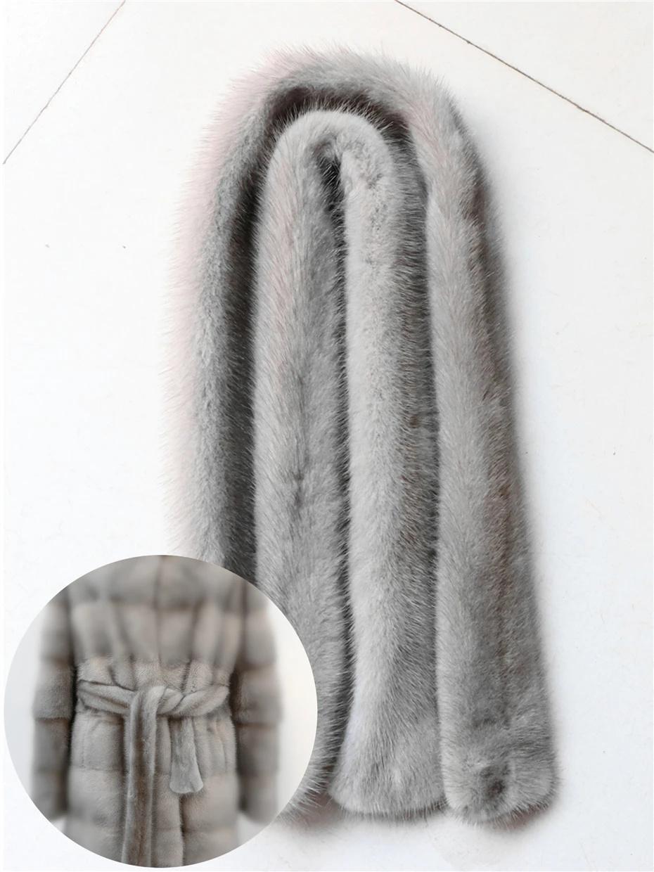 Fancy Rani Real Mink Fur Coat Natural Women Winter Long Leather Jacket Luxury Female Clothes 2023 Mink Fur Coat Women Promotion