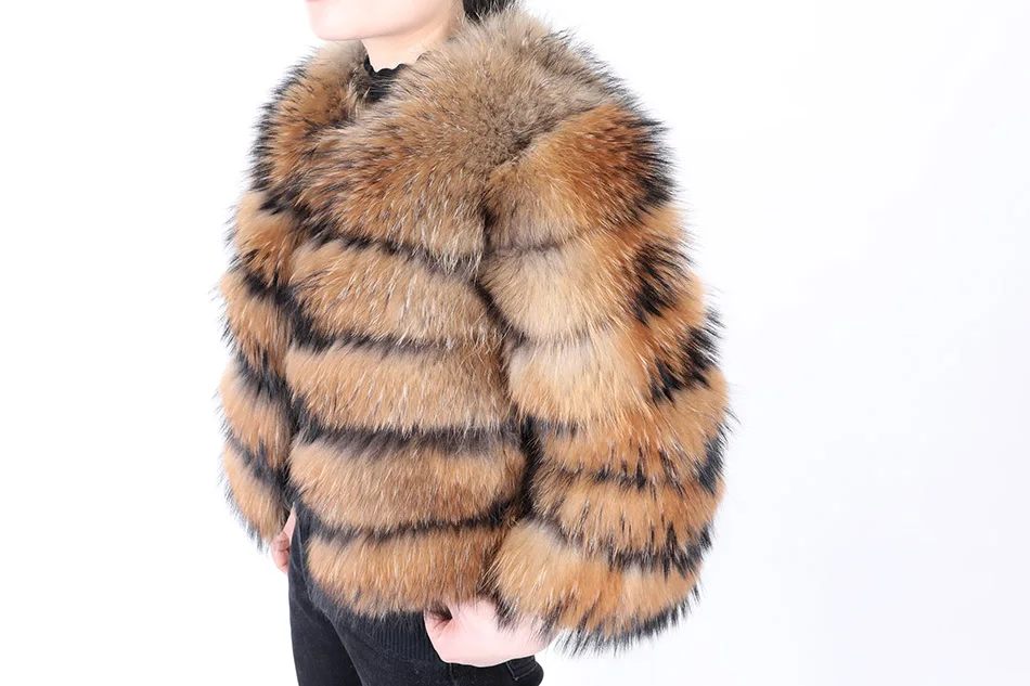 2023 Natural Real Fox Fur Coat Women Winter Warm Luxury Fur Jacket Detachable Long Sleeves Female Vest Furry Coats Outerwear