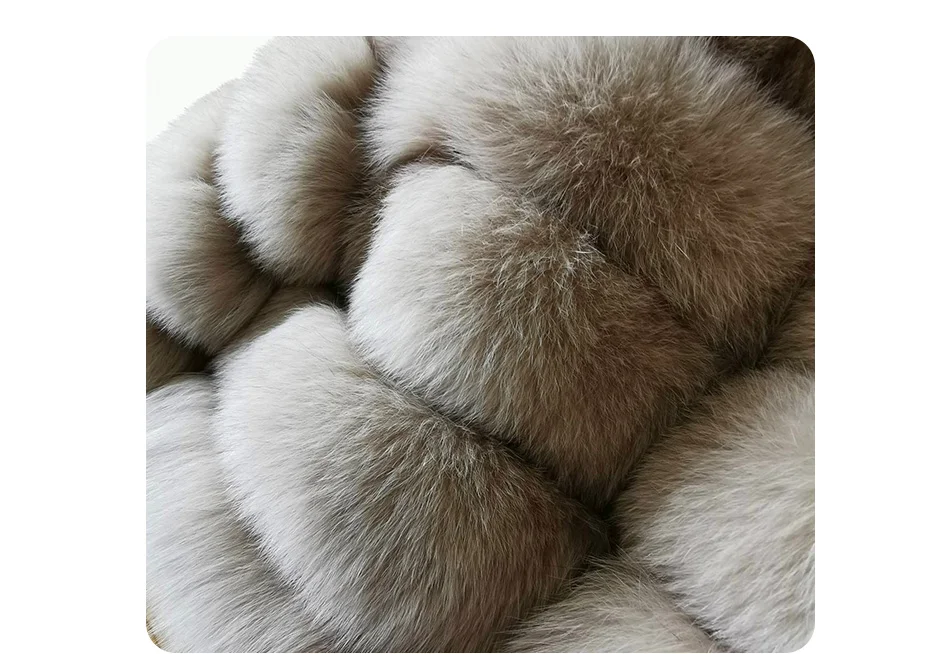 2023 Natural Real Fox Fur Coat Women Winter Warm Luxury Fur Jacket Detachable Long Sleeves Female Vest Furry Coats Outerwear