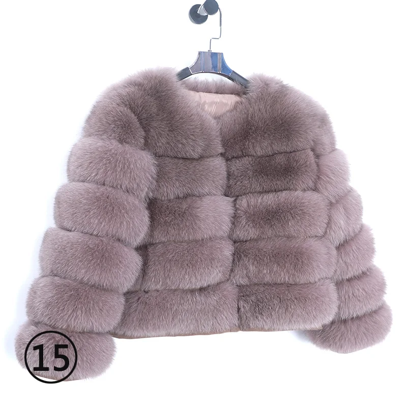 2023 Natural Real Fox Fur Coat Women Winter Warm Luxury Fur Jacket Detachable Long Sleeves Female Vest Furry Coats Outerwear