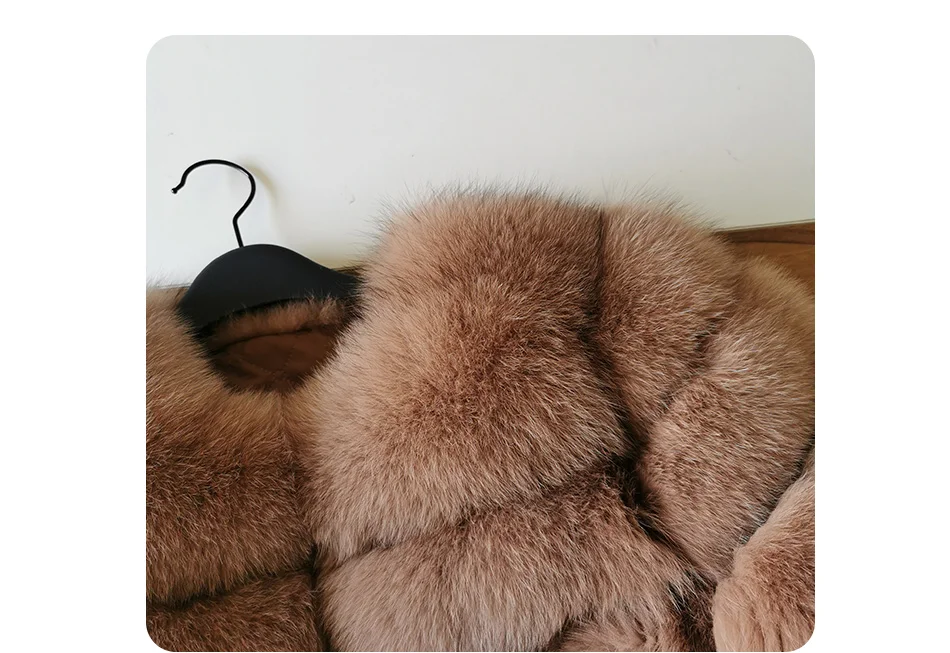 2023 Natural Real Fox Fur Coat Women Winter Warm Luxury Fur Jacket Detachable Long Sleeves Female Vest Furry Coats Outerwear