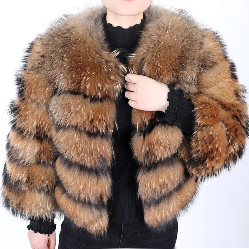 2023 Natural Real Fox Fur Coat Women Winter Warm Luxury Fur Jacket Detachable Long Sleeves Female Vest Furry Coats Outerwear
