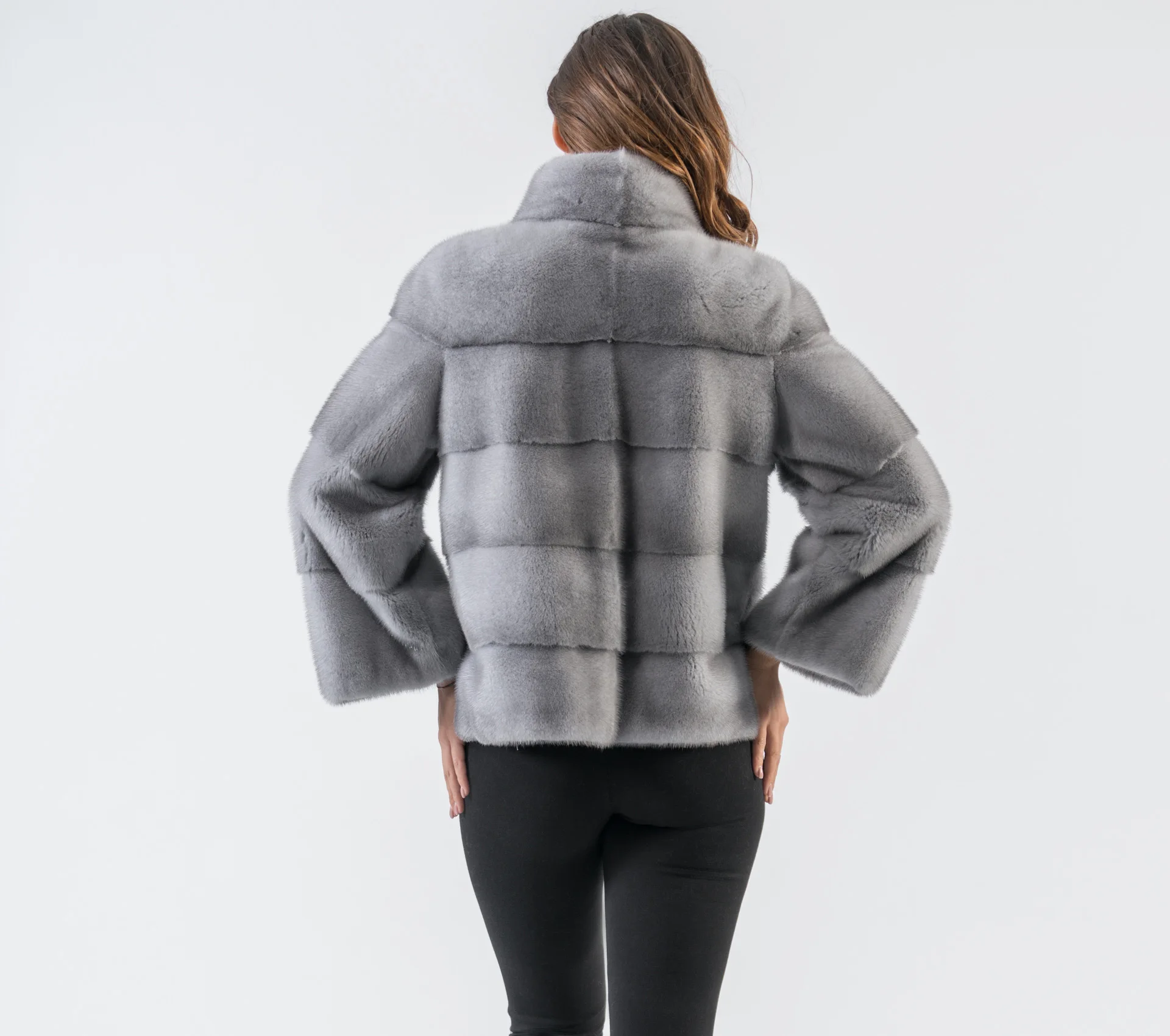 Natural Real Mink Fur Coats for Women, Short Style, Winter Fashion, New,