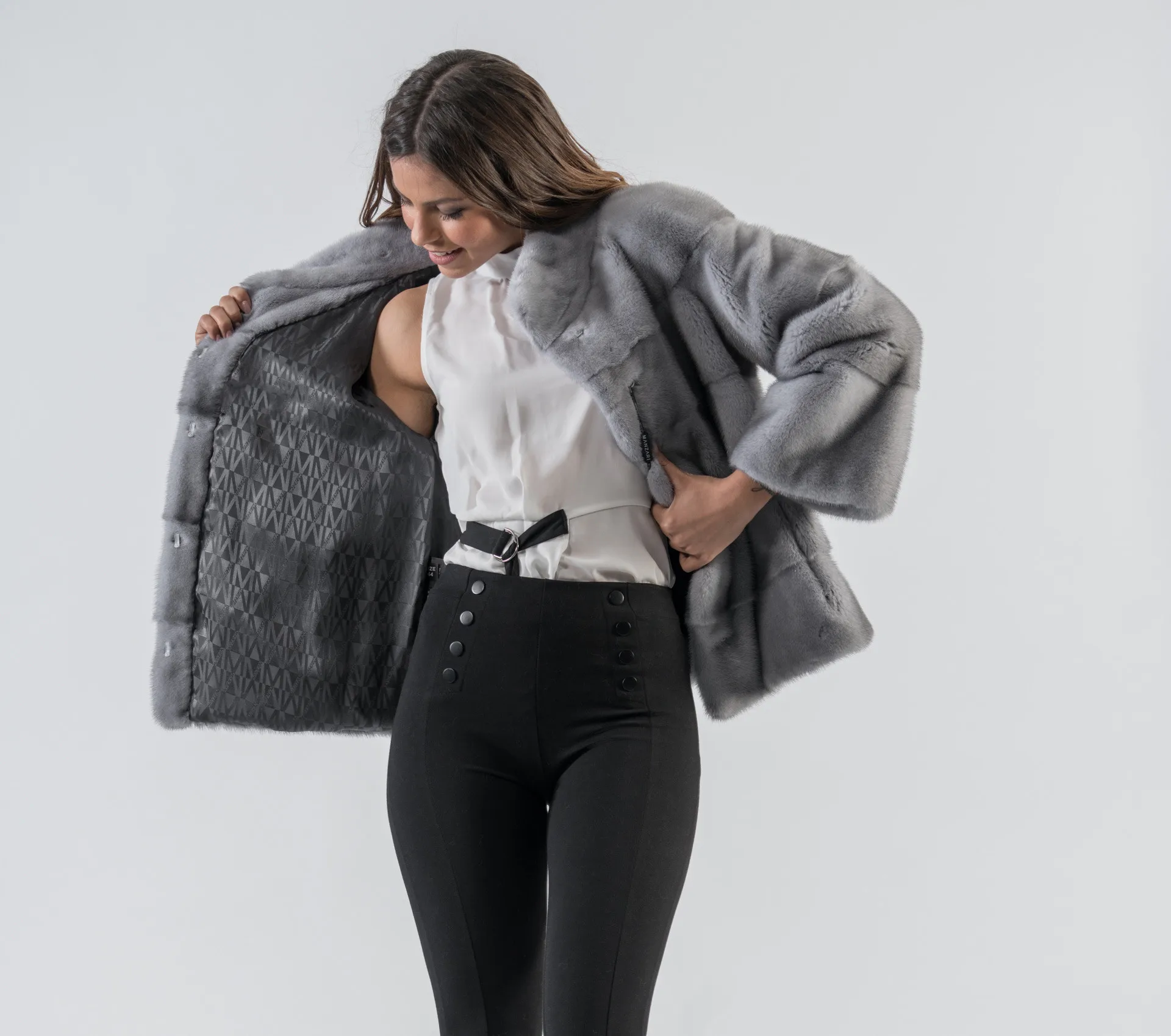 Natural Real Mink Fur Coats for Women, Short Style, Winter Fashion, New,