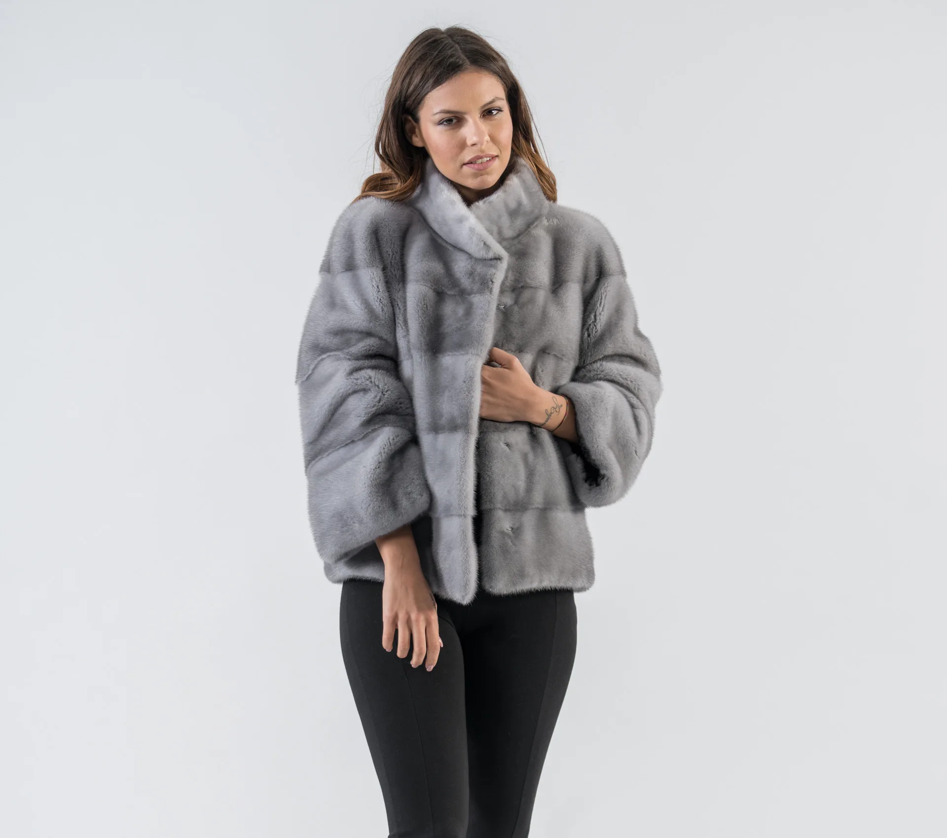 Natural Real Mink Fur Coats for Women, Short Style, Winter Fashion, New,