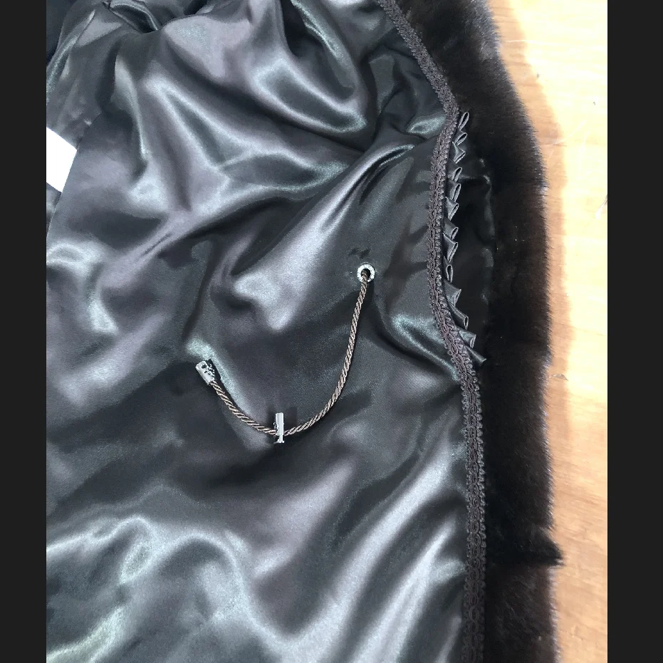 Natural Real Mink Fur Coats for Women, Short Style, Winter Fashion, New,