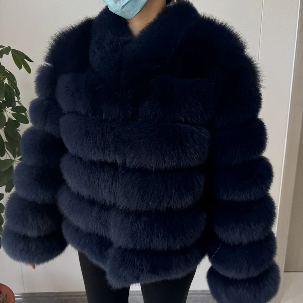 2026 NEW Style Real Fur Coat Women Short Fox Fur Coat Real Natural Winter Jacket High Quality NEW Fur Zipper Sleeve Jacket Vest
