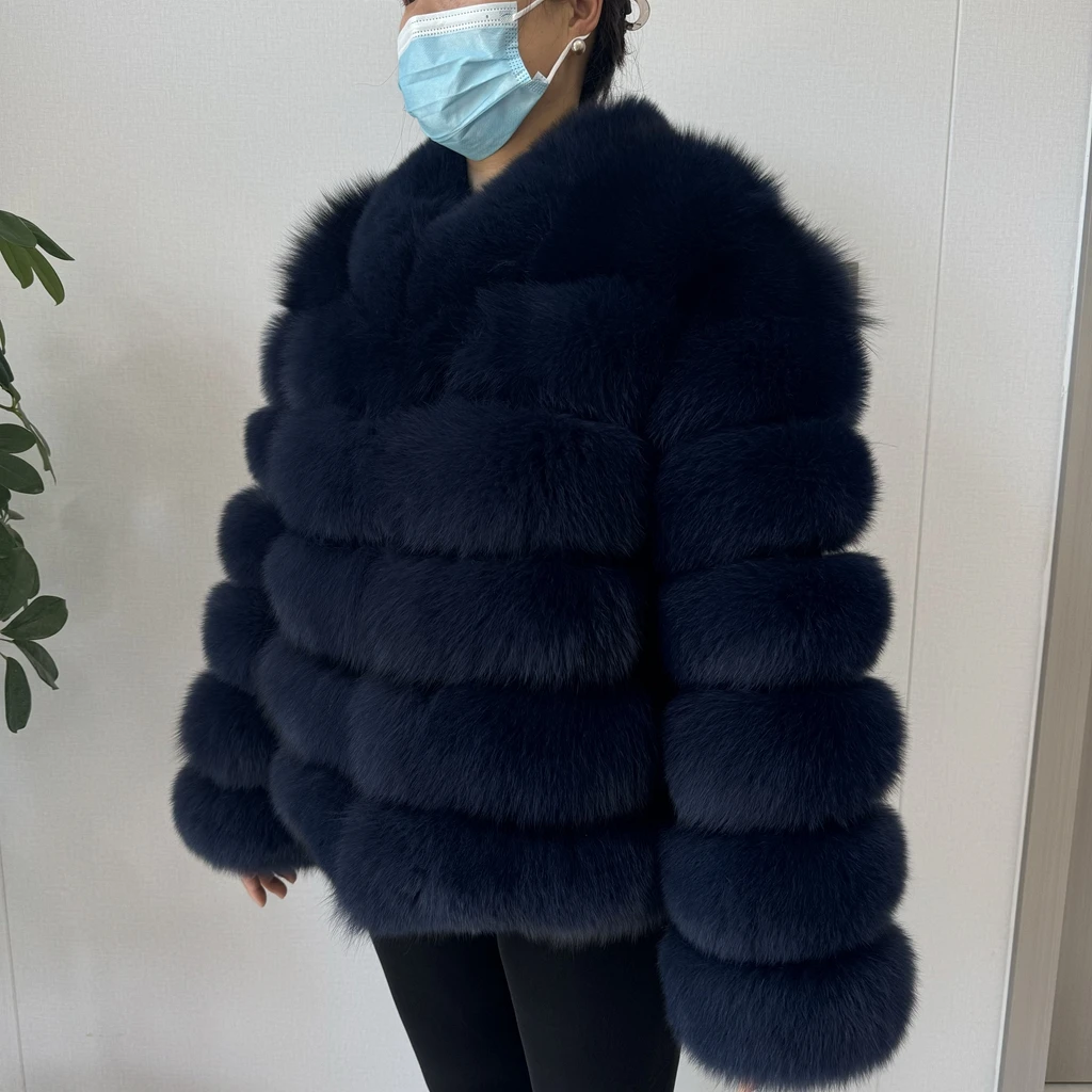 2026 NEW Style Real Fur Coat Women Short Fox Fur Coat Real Natural Winter Jacket High Quality NEW Fur Zipper Sleeve Jacket Vest