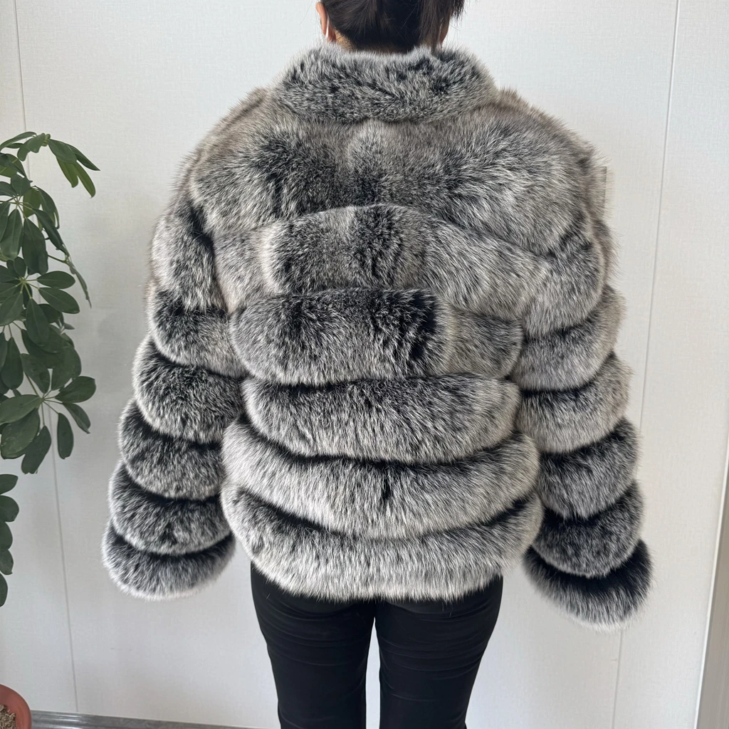 2026 NEW Style Real Fur Coat Women Short Fox Fur Coat Real Natural Winter Jacket High Quality NEW Fur Zipper Sleeve Jacket Vest