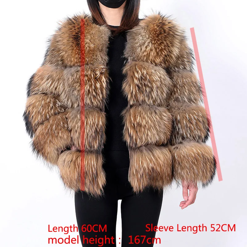 Women's Winter Hooded Natural Fur Jacket Plush Long Sleeve Coat Warm Stylish Outerwear for Cold Weather