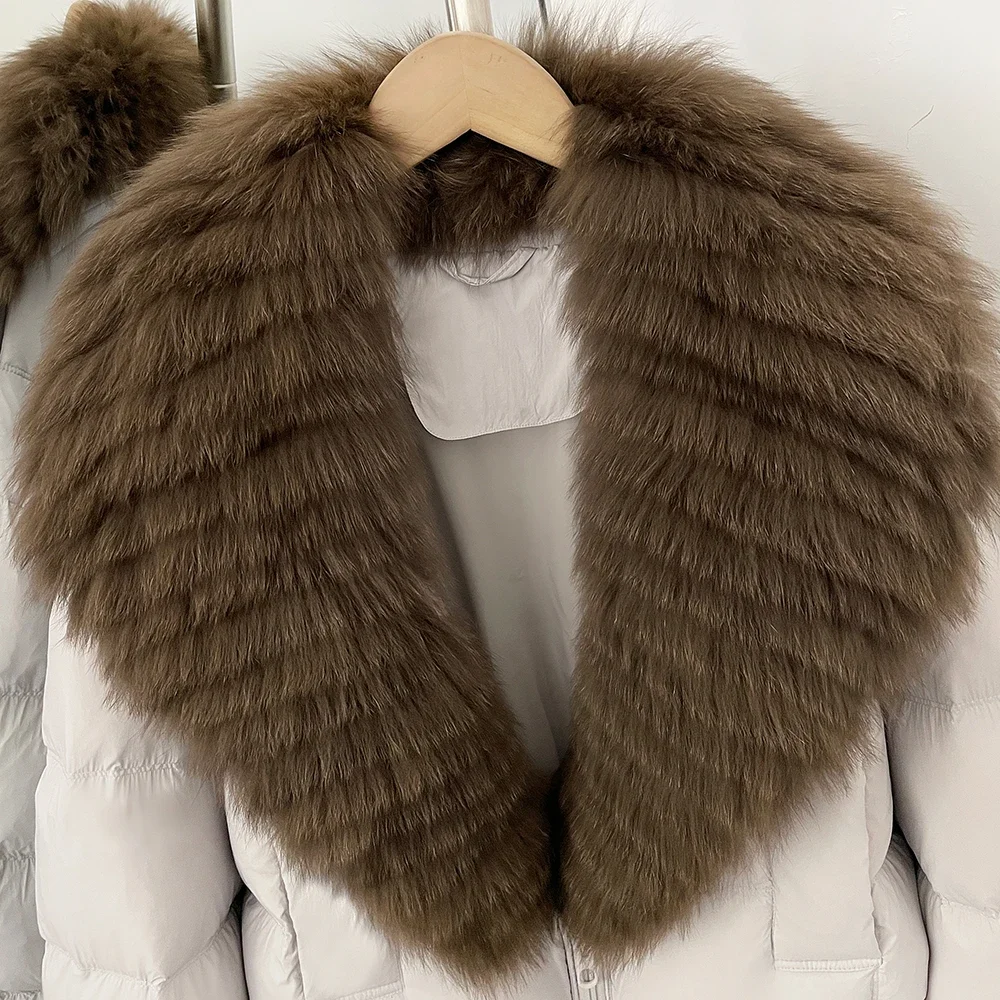 OFTBUY Female New Winter Natural Fur 90 Duck Down Jacket Women Real Fox Fur Coat Cropped Warm Puffer Outerwear Fashion Casual