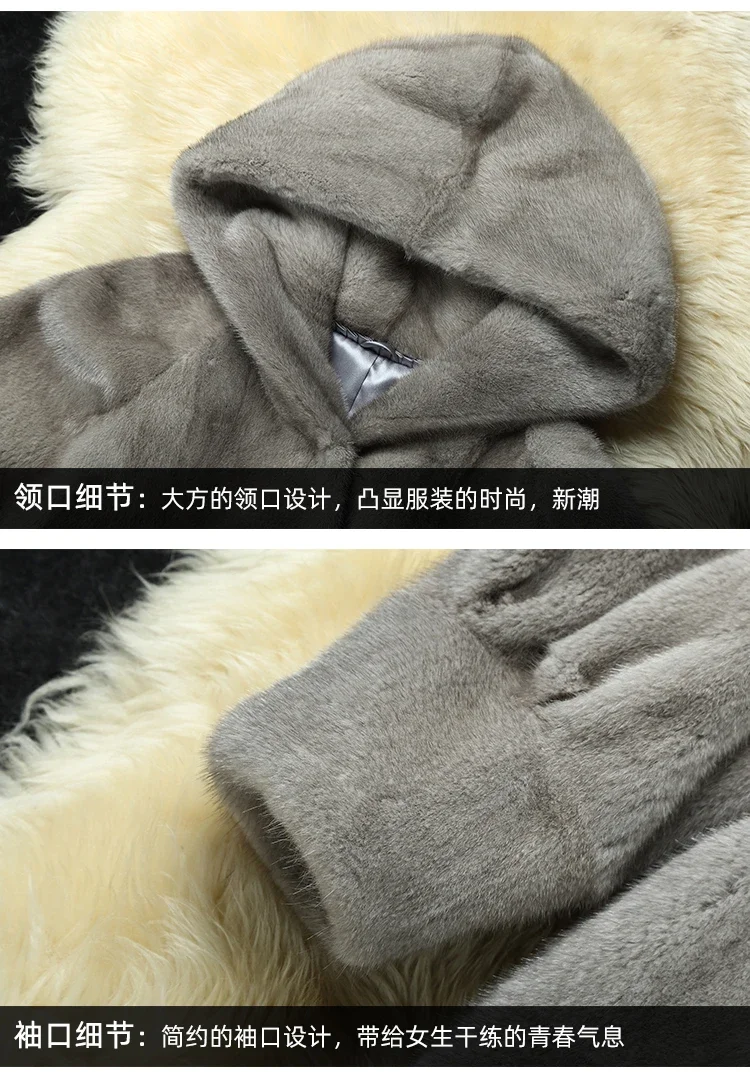 YOLANFAIRY 2025 Winter New in Outwears Women Real Fur Coat Female Mink Fur Coats Woman Whole Mink Fur Jacket Femme Abrigo Mujer