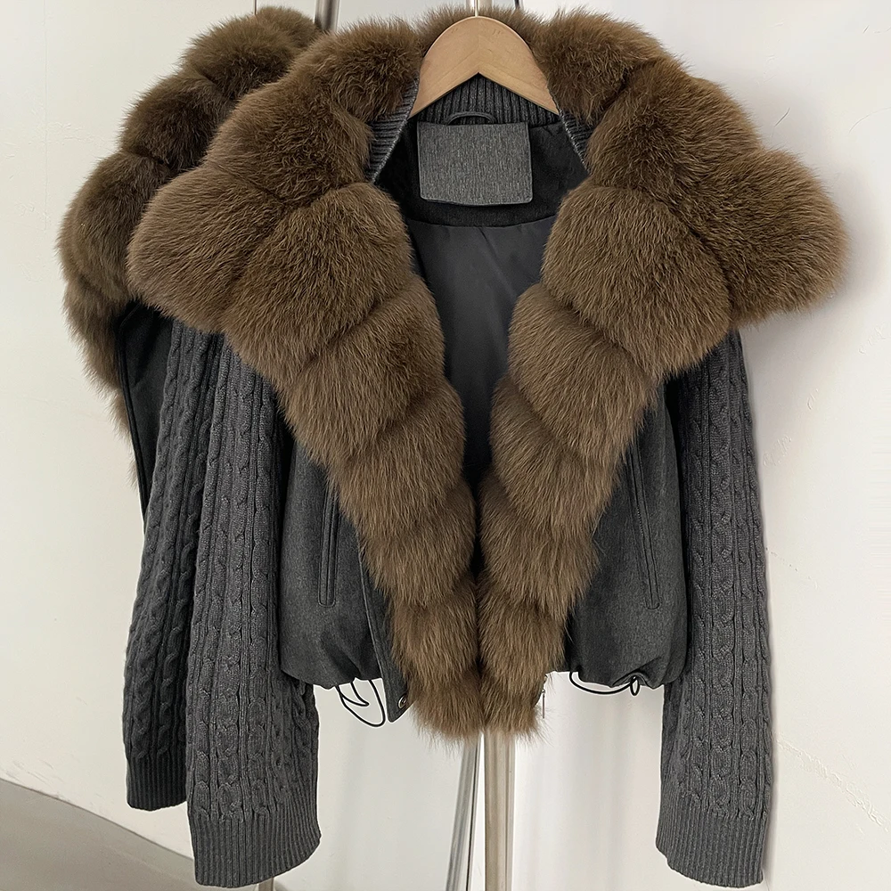 OFTBUY 90% Duck Down Jacket Women Luxury Natural Raccoon Fur Winter Short Puffer Coat Thicken Female Parkas Detachable Sleeve